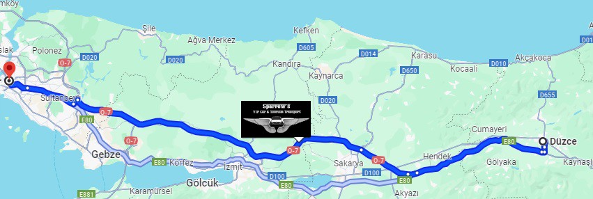 düzce istanbul arası